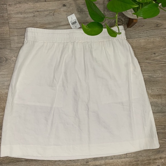 🆕 NWT Ann Taylor Linen Blend Ruched Pocket Skirt - Picture 4 of 5